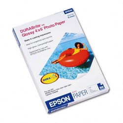 Epson 4" x 6" DuraBrite Glossy Photo Paper (50 folhas)